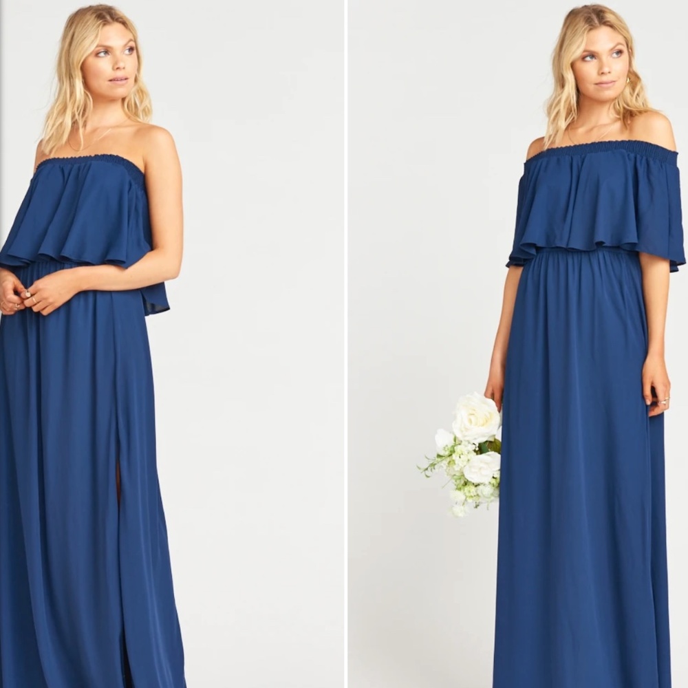 Show Me Your MuMu | Navy Strapless Maxi Dress with Slit | Versatile Ways to Wear